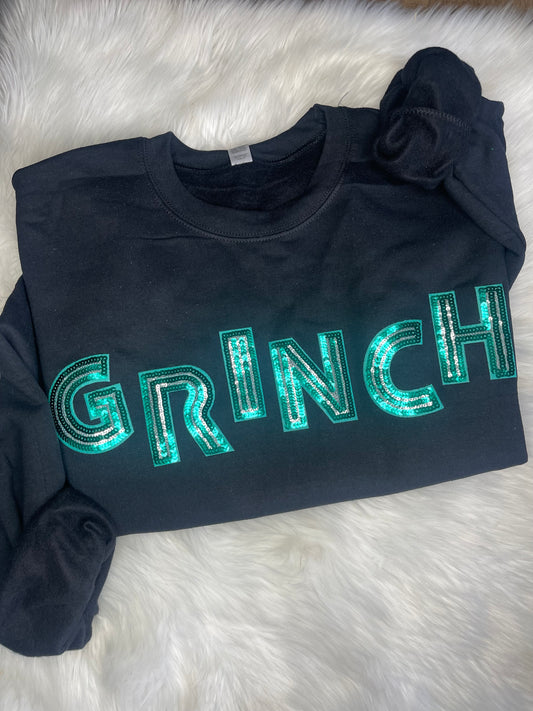 Grinch Patch Pullover